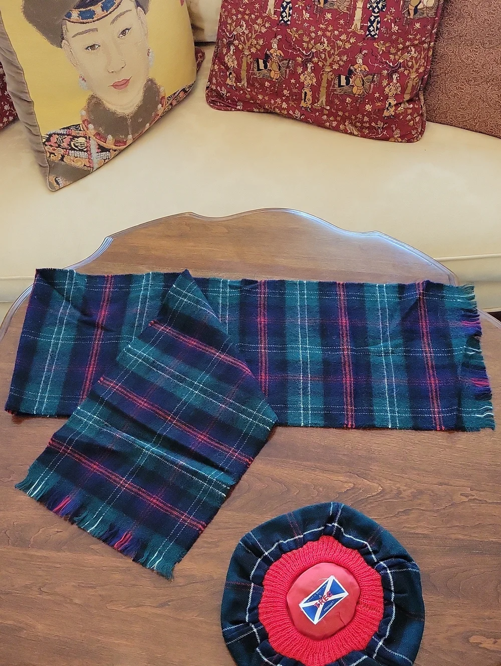 Vintage Bonnet and Scarf